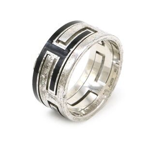 Hermes Move Ash Wide Ring Silver